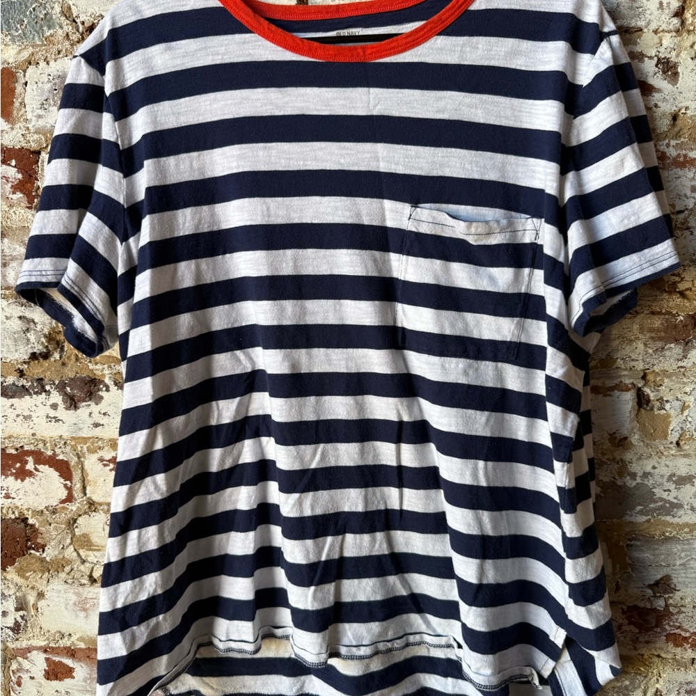 Old Navy Striped Boyfriend Tee